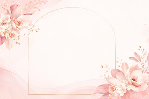 Romantic pink floral background design