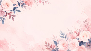 柔美花卉背景插图