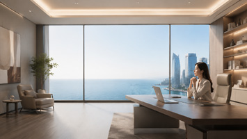 现代海景办公环境