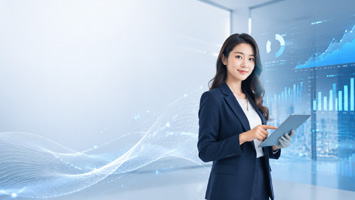 现代科技办公场景展示