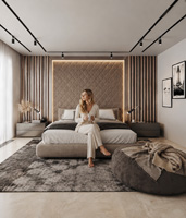 The serene morning atmosphere of a modern bedroom.