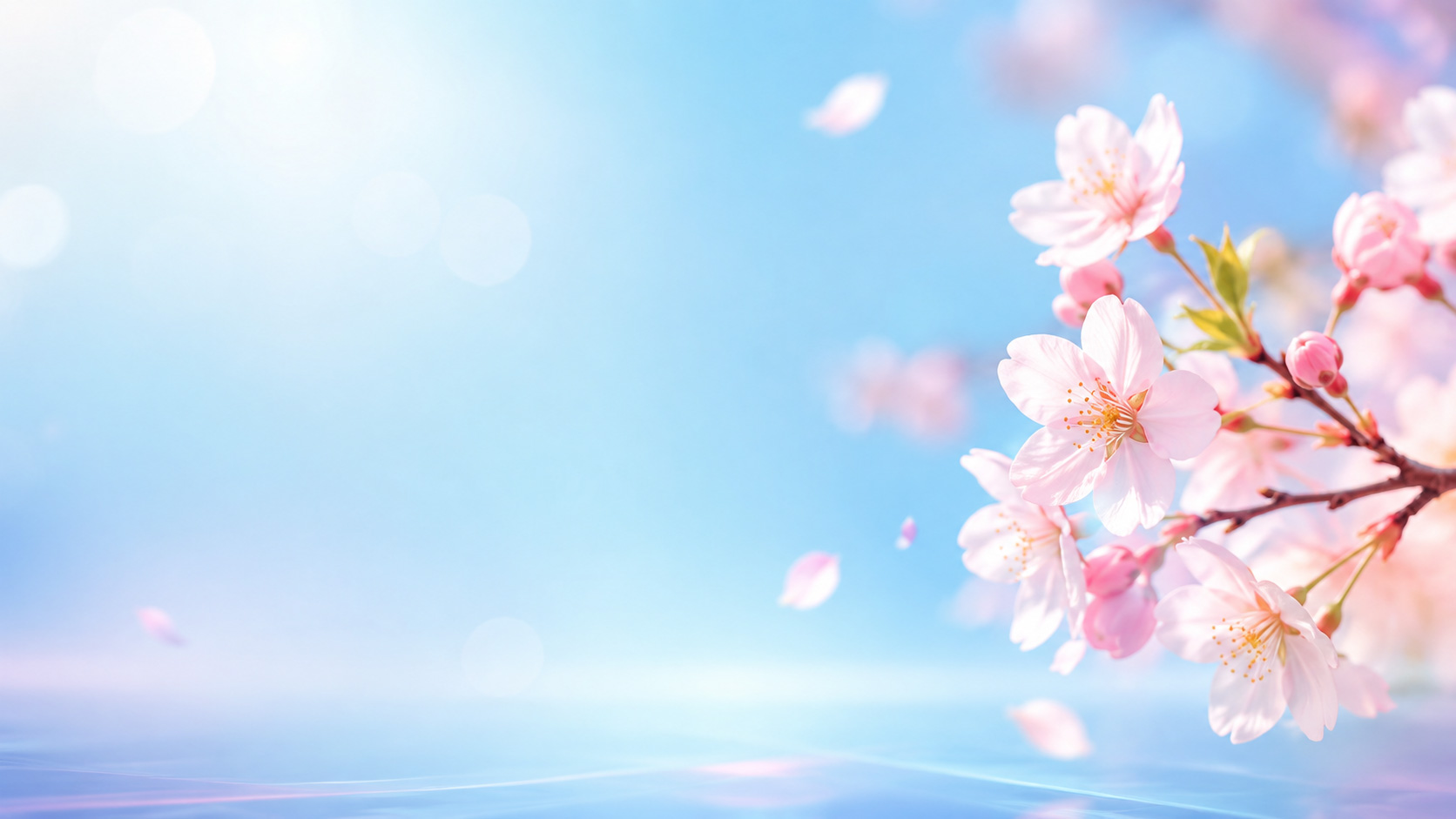 温柔春光下的樱花繁盛