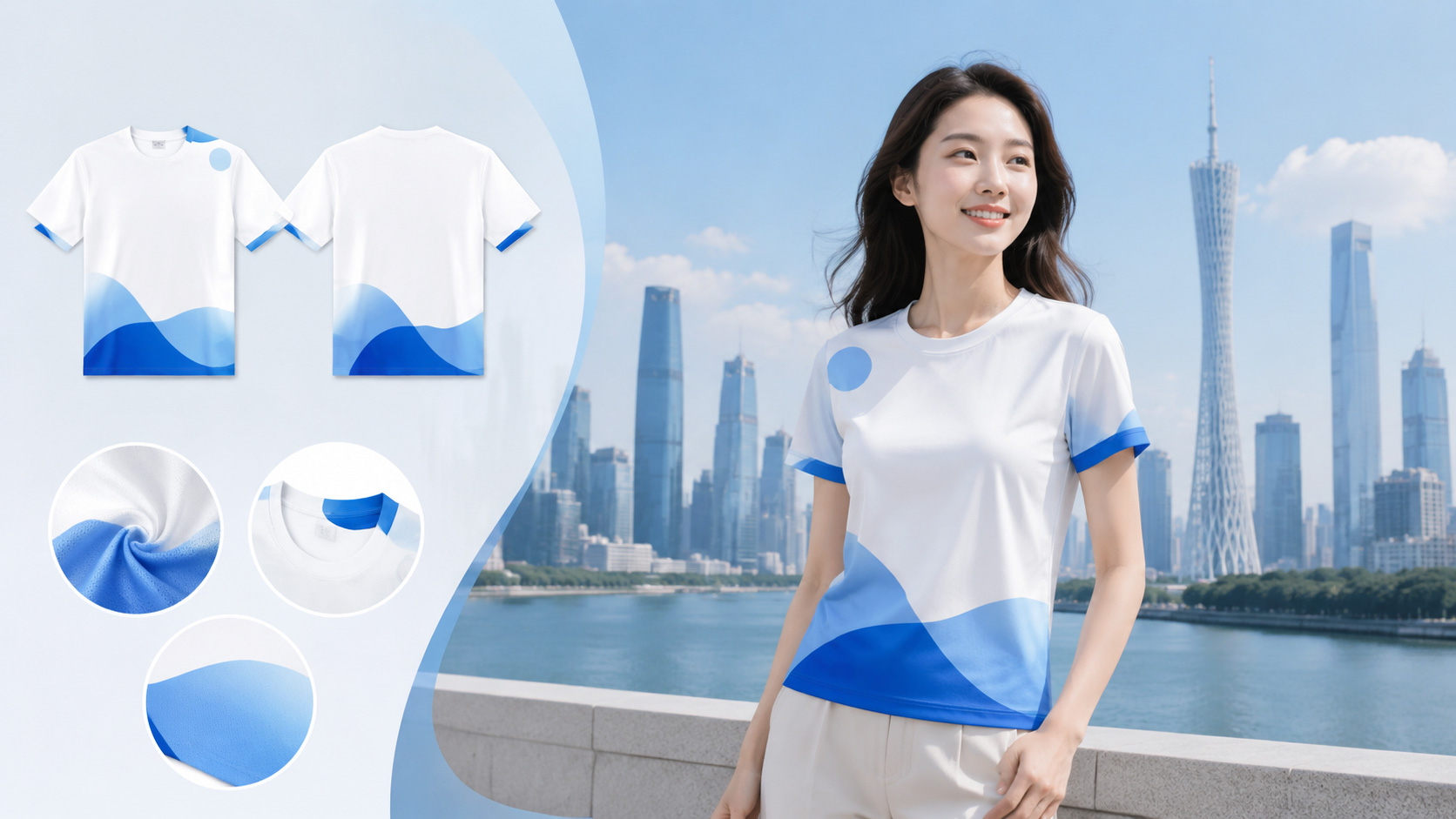 现代城市风格运动服展示