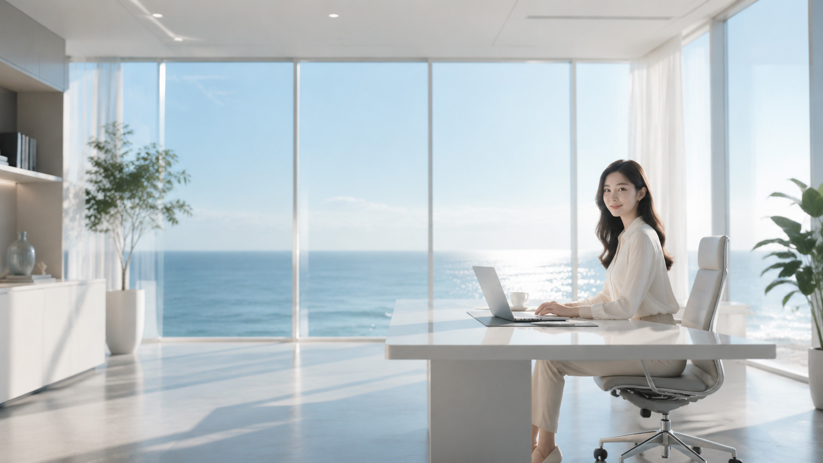 现代海景办公室空间