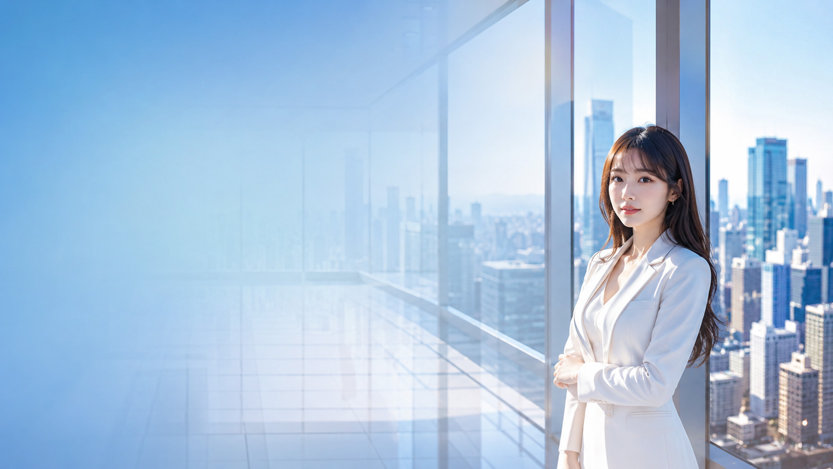 现代办公室中的专业女性
